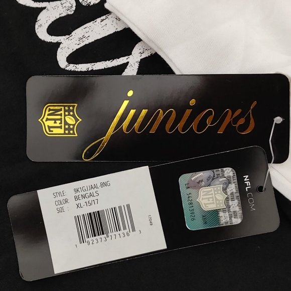 Cincinnati Bengals NFL Girls Juniors Size XL (15/17) Long Sleeve Lightweight - Picture 6 of 8